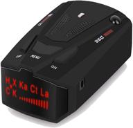 🚗 laser radar detector for cars: voice alert, car speed alarm system | city/highway mode 360° detection radar detectors with led display logo