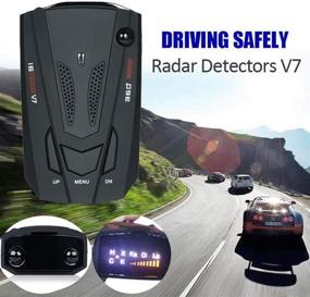 img 3 attached to 🚗 Laser Radar Detector for Cars: Voice Alert, Car Speed Alarm System | City/Highway Mode 360° Detection Radar Detectors with LED Display