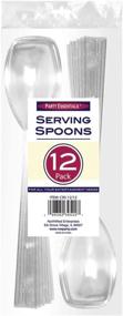img 1 attached to 🥄 Clear Hard Plastic Party Serving Spoons - 9", 12 Count