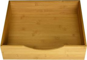 img 1 attached to 🗄️ Bamboo Wood Drawer Storage Organizer Box - Lipper International 1892 (Large Size, 14-1/2"x 12-1/2"x 3-3/4")