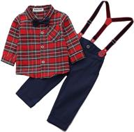 🧒 gentleman clothes for toddlers: stylish suspenders outfits in boys' clothing sets logo