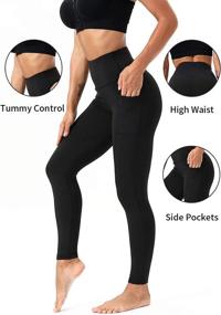 img 1 attached to 👖 DILANNI Camouflage High Waisted Leggings: Tummy Control, 2 Pockets for Women's Training, Running, and Yoga Workout