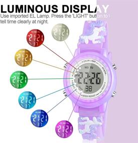 img 2 attached to 🎁 Dodosky Kids Digital Sport Waterproof Watch - Perfect Gifts for 4-10 Year Old Girls, Fun Presents for 5-14 Year Old Girls, Ideal Birthday Gift for 3-12 Year Old Girls