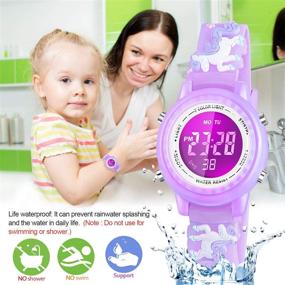 img 1 attached to 🎁 Dodosky Kids Digital Sport Waterproof Watch - Perfect Gifts for 4-10 Year Old Girls, Fun Presents for 5-14 Year Old Girls, Ideal Birthday Gift for 3-12 Year Old Girls