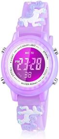 img 4 attached to 🎁 Dodosky Kids Digital Sport Waterproof Watch - Perfect Gifts for 4-10 Year Old Girls, Fun Presents for 5-14 Year Old Girls, Ideal Birthday Gift for 3-12 Year Old Girls