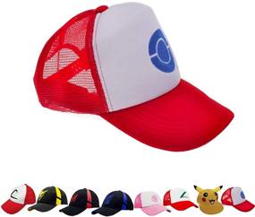 img 2 attached to Pokemon Go Hats Generation 2: Embroidered Team Mystic, Valor, Instinct, Pikachu, Ash - USA