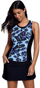 img 3 attached to 👙 SailBee Women's Skirtini Tankini Swimsuit Two Piece: Clothing, Swimsuits & Cover Ups