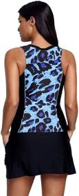 img 1 attached to 👙 SailBee Women's Skirtini Tankini Swimsuit Two Piece: Clothing, Swimsuits & Cover Ups