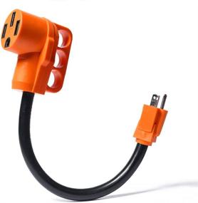 img 4 attached to MICTUNING 18 Inch RV Dogbone Electrical Adapter 🔌 - Heavy Duty Handle, 15M to 50F Cord, 125V 1875W