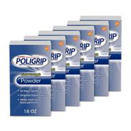 🦷 super poligrip extra strength denture adhesive powder - 1.6 oz (pack of 6) logo