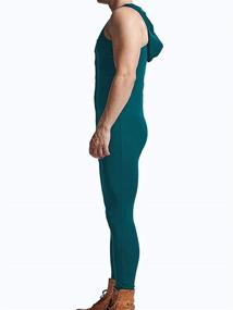 img 1 attached to Sleeveless Breathable Onesies Jumpsuit: Comfortable Men’s Sleepwear & Lounge Attire