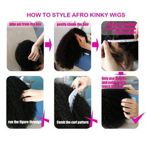 img 1 attached to Voluminous and Natural Look: SAGA QUEEN Mongolian Afro Kinky Curly Clip In Hair Extensions - 9pcs, 20clips, 120g/bundle - Virgin Remy Human Hair (1 bundle 12inch, natural black)