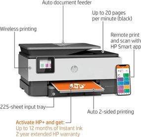 img 3 attached to Efficient All-in-One Basalt Printer: HP OfficeJet Pro 8035e with Wireless Connectivity, HP+ and 12-Month Instant Ink