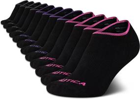 img 4 attached to 🧦 Nautica Women's Socks - 12 Pack of Low Cut Cuff Liners: High Quality Footwear for Women