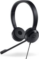 🎧 dell 74j6m pro stereo uc350 usb headset - premium audio experience, sleek black design logo