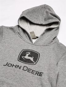 img 3 attached to 🔥 Stay Warm in Style: John Deere Boys' Fleece Pullover Hoodie
