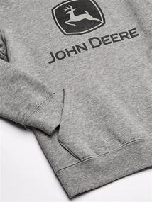 img 2 attached to 🔥 Stay Warm in Style: John Deere Boys' Fleece Pullover Hoodie