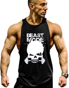 img 4 attached to GZXISI Stringer: High-Performance Men's Bodybuilding Workout Clothing