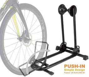 img 3 attached to 🚲 Bikehand Bicycle Floor Parking Rack Stand: Perfect Indoor/Outdoor Storage Solution for Mountain and Road Bikes