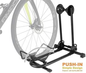 img 2 attached to 🚲 Bikehand Bicycle Floor Parking Rack Stand: Perfect Indoor/Outdoor Storage Solution for Mountain and Road Bikes