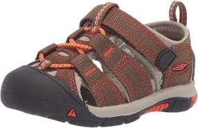 img 4 attached to 👟 Vibrant and Sturdy: KEEN Newport Water Orange Toddler Girls' Shoes