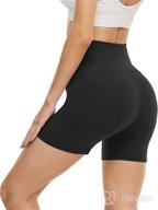 img 1 attached to QGGQDD 3 Pack High Waisted Biker Shorts for Women – 5" Buttery Soft Black Workout Yoga Athletic Shorts: Ultimate Comfort and Style review by Tara Ford