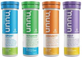 img 4 attached to Enhance Your Athletic Performance with Nuun Complete Pack: 🏃 Sport, Vitamins, Immunity, and Rest Hydration Drink Tablets (42 Piece Set)