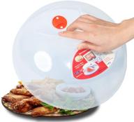 11.5 inch large microwave plate cover: easy grip splatter guard lid with steam vent, bpa free & dishwasher safe logo