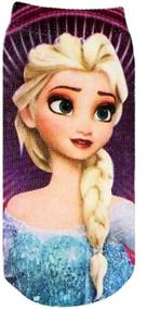 img 1 attached to Frozen Elsa & Anna Socks 4 Pairs: Top-quality Frozen-themed footwear for fans