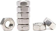 🔩 50pcs m6 x 1.0mm hex nuts - a2-70 stainless steel, bright finish by binifimux logo