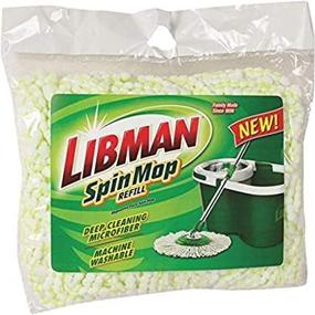 img 2 attached to 🧹 Libman 1164 Spin Mop and Bucket Refill: Pack of 2 - Ultimate Cleaning Convenience