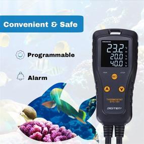 img 1 attached to 🌡️ DIGITEN DTC151 Temperature Controller: Ultimate Plug-in Thermostat for Greenhouse, Reptiles, Homebrewing, and Aquariums - 110V 15A for Efficient Heating and Cooling