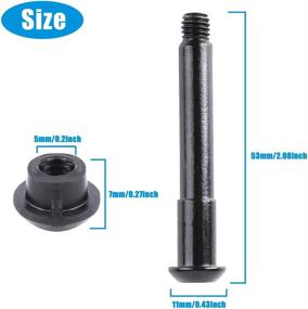 img 1 attached to 🔩 Tinkel Fixed Bolt Screw Folding Shaft Locking Screw: Compatible Replacement Part for Xiaomi M365/Pro 1S Electric Scooters