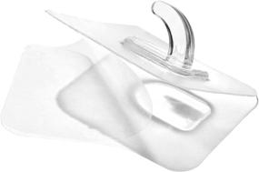img 2 attached to 🔧 Convenient 5-Pack of Transparent Reusable Adhesive Wall Hooks: Ideal for Kitchen, Bath, and Toy Organization