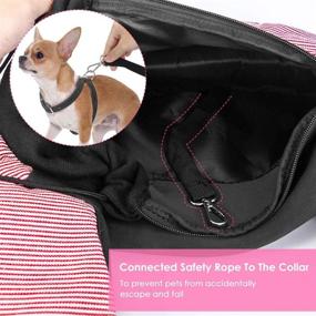 img 2 attached to Hands-Free HomeChi Pet Sling: Small Pet Puppy Dog Cat Carrier Bag with Adjustable Padded Strap & Front Pouch, Ideal for Outdoor Walking & Hiking