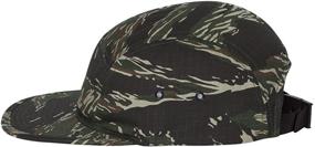 img 1 attached to Yupoong Jockey Flat Bill Cap: Elevate Your Style with this Trendy Headwear