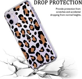 img 2 attached to MURMAZ iPhone 11 Case - Cute Leopard Print Pattern: Clear Design Transparent Soft TPU Bumper Slim Shockproof Cover Case for Women Girls (Cheetah 11)