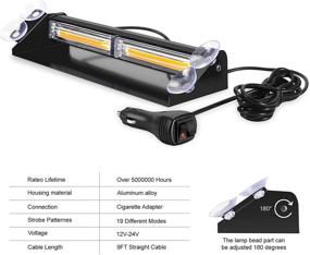 img 3 attached to Aluminum Emergency Interior Windshield Flashing Lights & Lighting Accessories