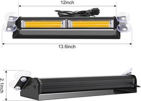 img 2 attached to Aluminum Emergency Interior Windshield Flashing Lights & Lighting Accessories