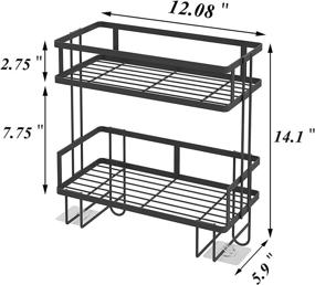 img 2 attached to Storage Bathroom Organizer Hanging Adhesive