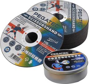 img 4 attached to 🔪 PEGATEC 4 1/2 inch Cut Off Wheels, 50% Increased Cutting Discs, 25 Pack with Storage Box, Ultra Thin Angle Grinder Cutting Wheel: All-in-One Cut off Discs