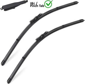 img 4 attached to 🚗 Volvo V50 V70 XC70 XC90 S80 S60 Replacement Wiper Blades - Original Equipment Set of 2 (24"/22")