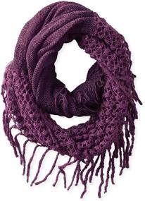 img 3 attached to Fiorentina Women's Mixed Infinity Fringe: Trendy Accessories for Fashion-Forward Women