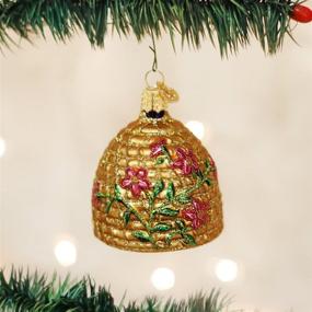 img 3 attached to 🐝 Delightful Bee Skep Glass Blown Ornaments for a Festive Christmas Tree (12391)