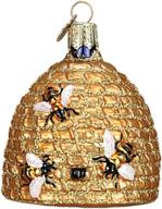 🐝 delightful bee skep glass blown ornaments for a festive christmas tree (12391) logo