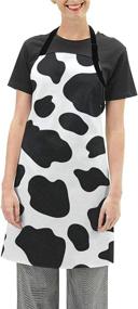 img 3 attached to 👨 Adjustable Unisex Apron, Cute Bib Aprons for Cooking and Kitchen - Ideal for Women, Men, and Chefs