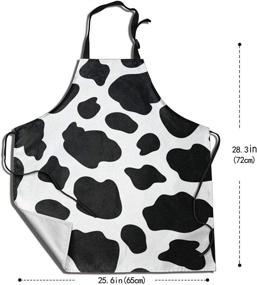 img 1 attached to 👨 Adjustable Unisex Apron, Cute Bib Aprons for Cooking and Kitchen - Ideal for Women, Men, and Chefs