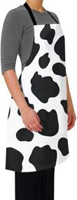 img 2 attached to 👨 Adjustable Unisex Apron, Cute Bib Aprons for Cooking and Kitchen - Ideal for Women, Men, and Chefs