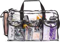 👝 spacious transparent makeup bag, cosmetic organizer (16.5 x 9 x 10 in) logo