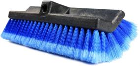 img 4 attached to 🚗 CARCAREZ 13 Inch Flow-Thru Bi-Level Car Wash Brush Head with Soft Bristles for Auto RV Truck Boat Camper Exterior Washing and Cleaning